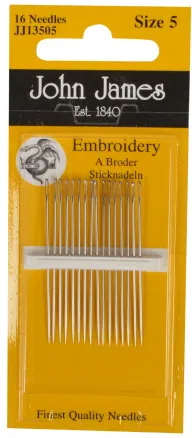 John James Sticknadeln Größe 5 - 16 Stk