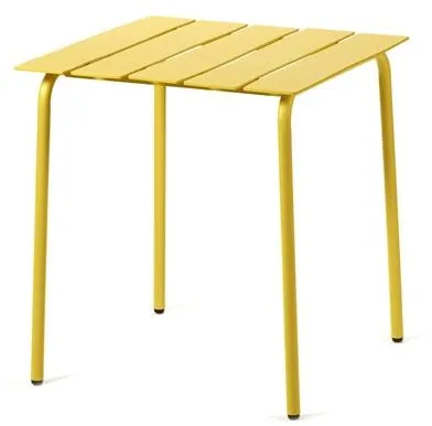 Valerie Objects Aligned Outdoor Esstisch 70x70 Gelb