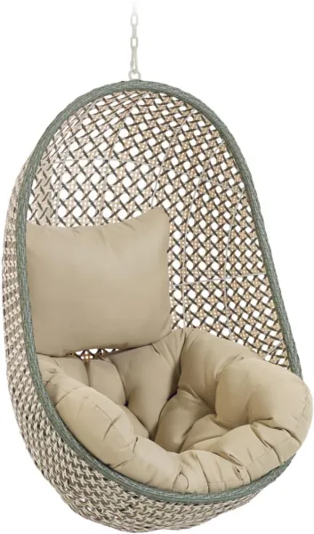 Cira, Outdoor-Hängesessel, grün, H121x84x82 cm