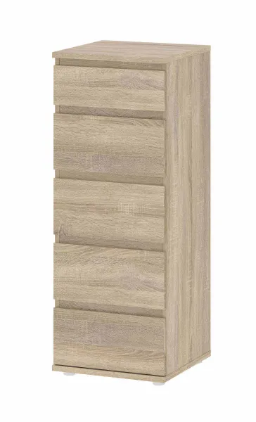 TVILUM Nova Kommode - Naturfarbenes Verbundholz, Eichenstruktur, (107x40)