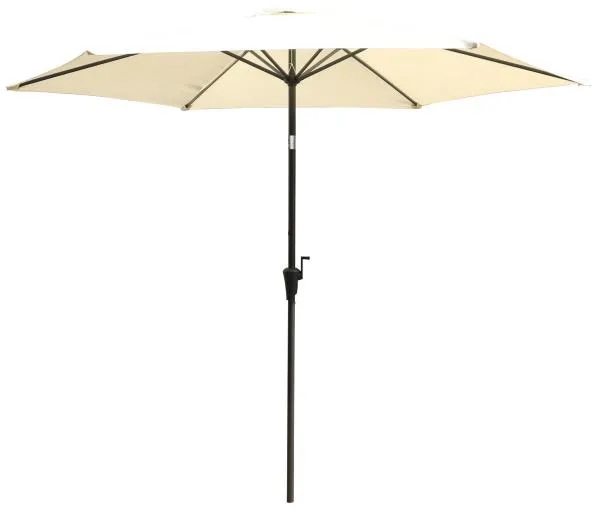 Sonnenschirm mit Neigungsfunktion beige 300cm