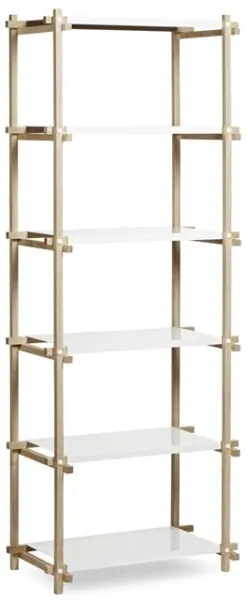 HAY Woody Column Regal Hoch Eiche/Weiß