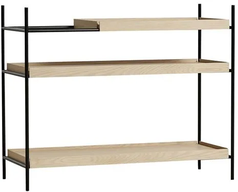 Woud Tray Regal Niedrig Eiche/Eiche