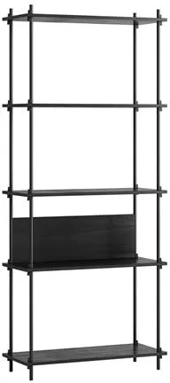 MOEBE S.200.1.A Regalsystem Schwarz/Schwarz