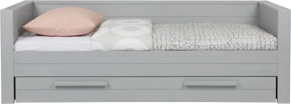 Dennis, Schlafsofa, grau, H73x101x219 cm, Kiefernholz