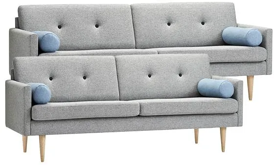 Stouby Jive - Sofaset 2+3 Pers. mit MainLine Flax Stoff
