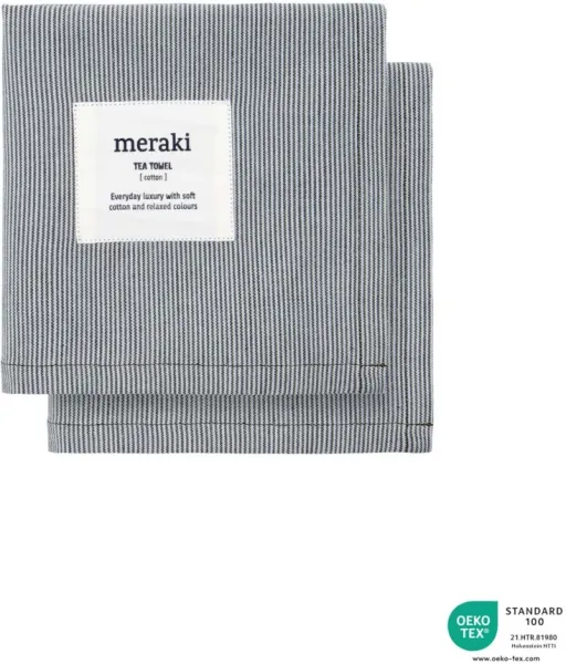 Geschirrtuch, Verum, Hellgrau/Armeegrün